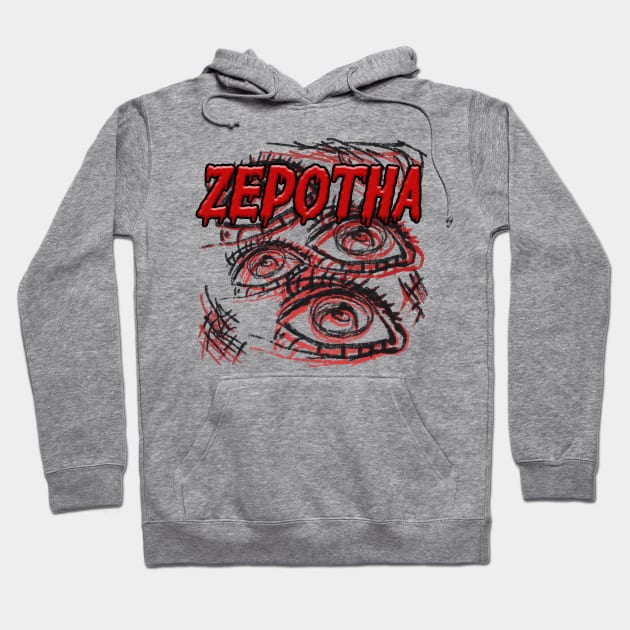 Zepotha Eyes Design Hoodie by RoserinArt